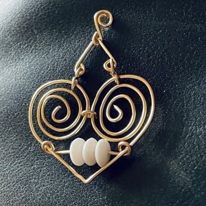 Handmade Wire Heart Pendant